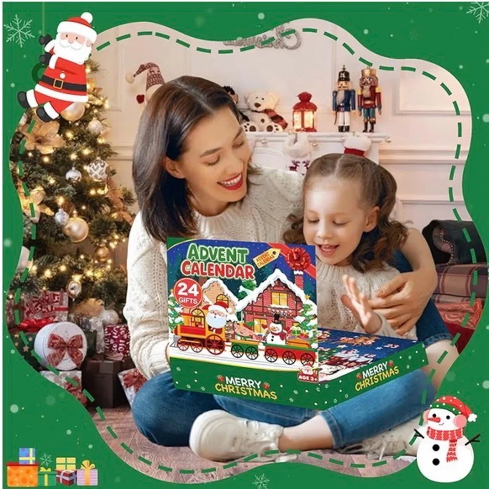 Christmas Advent Calendar with 24 Colorful Animal Toys - Picture 8 of 8